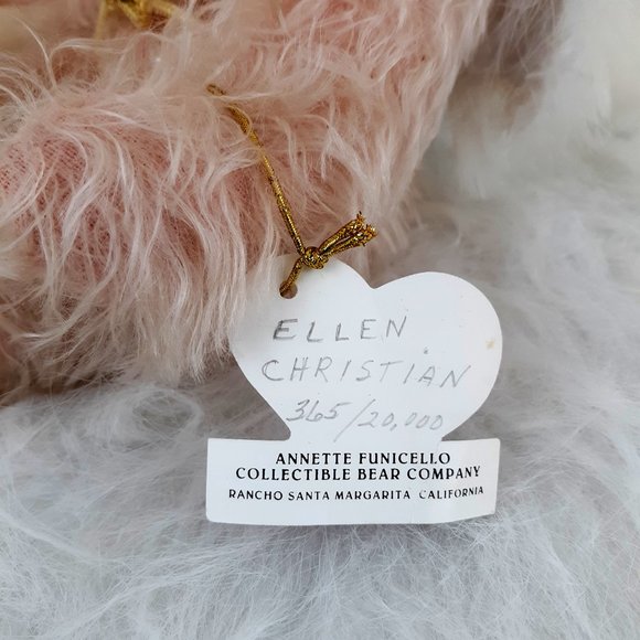 ANNETTE FUNICELLO Collectible Bear Co. 12" Tall "Ellen Cristian" - Picture 5 of 8